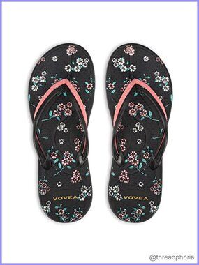 Women's Rubber Flip Flops Non-Slip Waterproof Cushion Foam Sandals